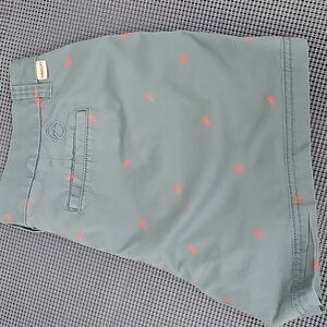 Magellan Outdoors Blue Shorts with Lobster Print. Full back pockets!